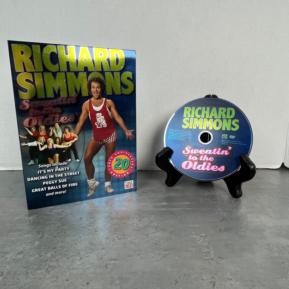 Richard Simmons Sweatin' to the Oldies 20th Anniversary‎ DVD Workout Aerobic EUC